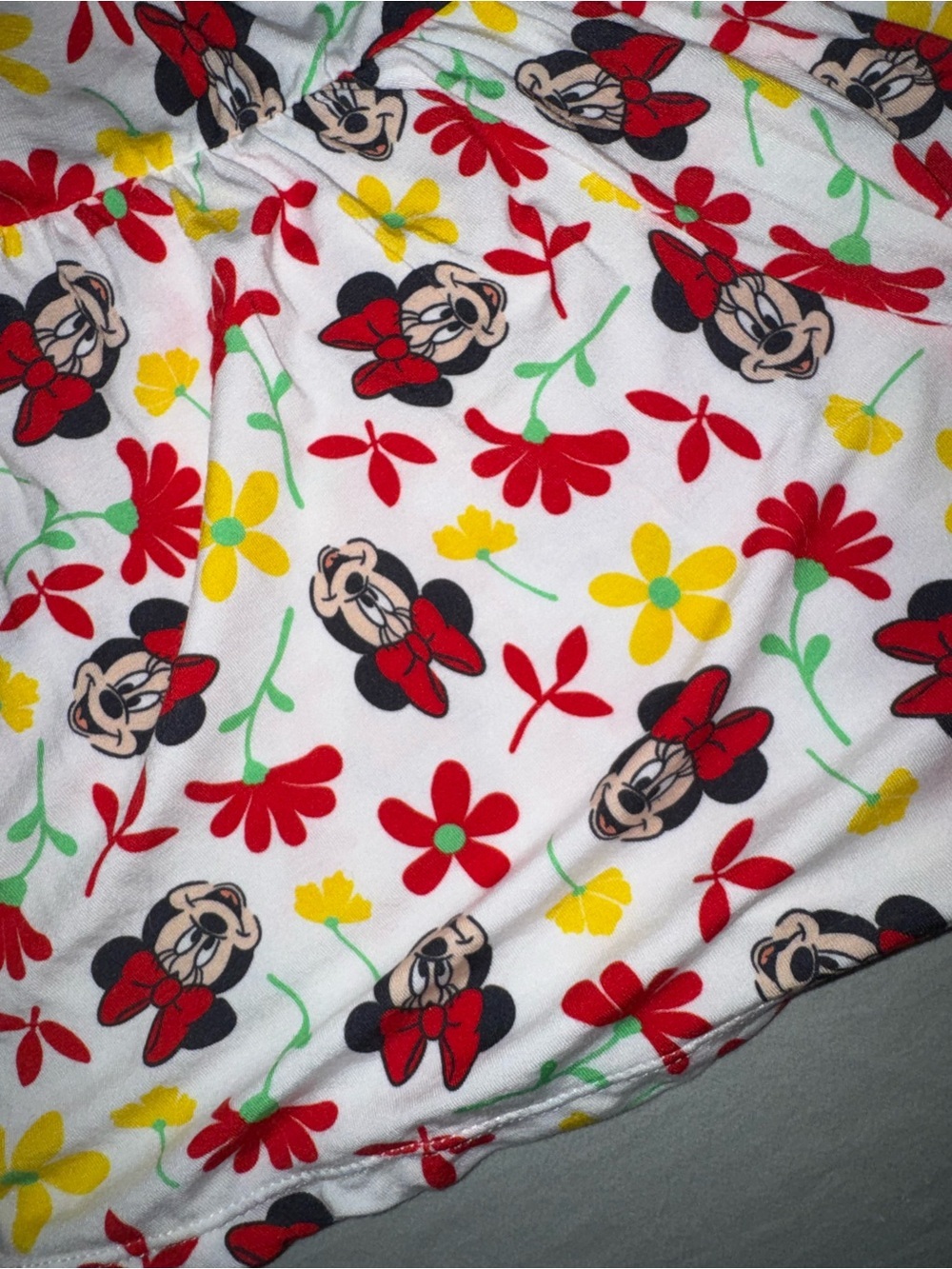 Disney PatPat Minnie Mouse Floral Baby Girl Dress 9-12 Months Ruffle Sleeve - Picture 4 of 5